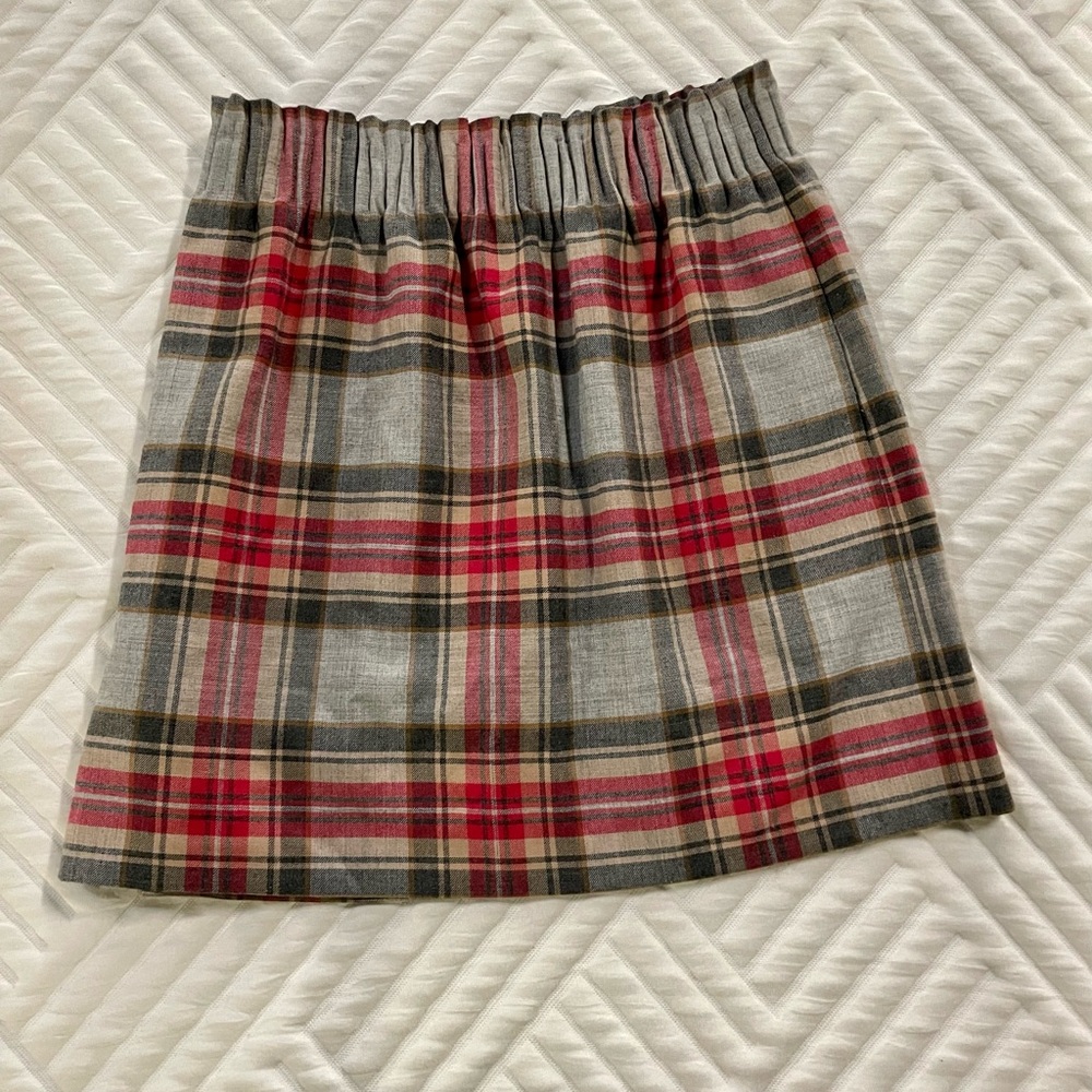 Plaid J Crew mini skirt
